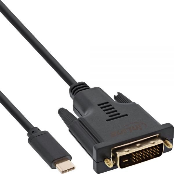 InLine 64132 cavo e adattatore video USB tipo-C DVI-D