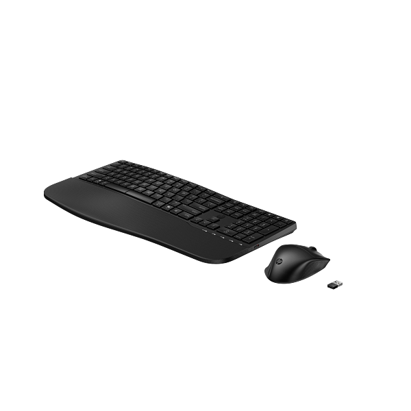 HP 685 Comfort Dual-Mode Keyboard and Mouse Combo клавиатура Включена мишка Офис RF Wireless + Bluetooth Черен