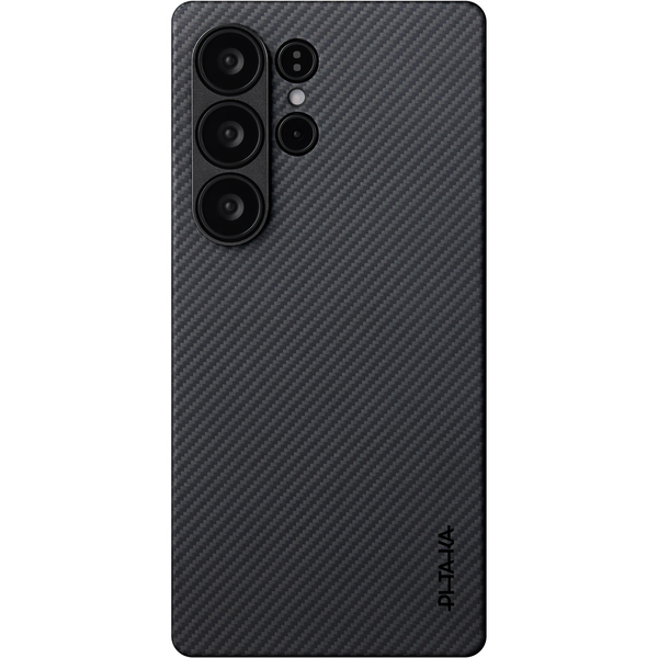 Pitaka UltraSlim Case Black/Grey Twill Samsung Galaxy S25 Ultra tok
