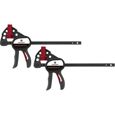 Mini egykezes gyorsszorító 100 x 35 mm, 2 részes készlet, TOOLCRAFT 1669393 (1669393)