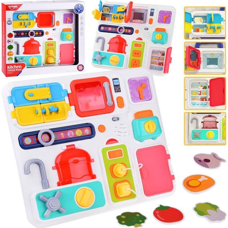 Interaktív Oktató Konyha Tábla - Hang és Fényeffektusokkal (ZA4658)