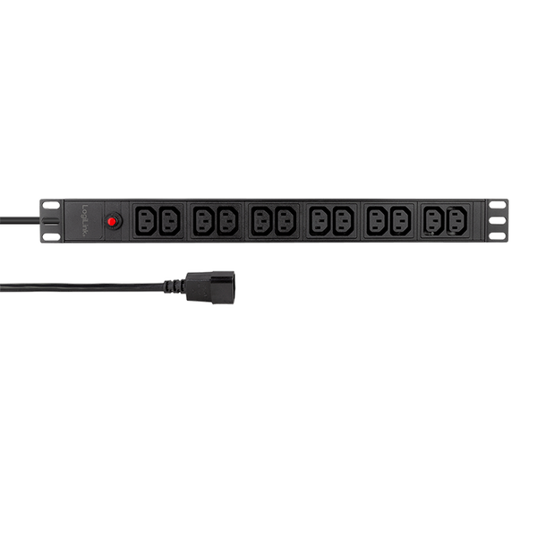 Logilink 19" PDU 12 x IEC 60320 C13 socket, with overload protection