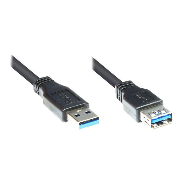 Good Connections USB3.0 Kabel A-St.-A-Bu. schwarz 1m