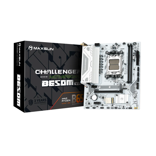 Maxsun Challenger B650M WIFI ICE DDR5 AMD AM5 MicroATX Alaplap