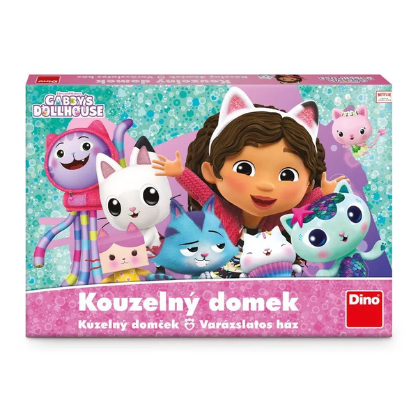 Dino Gabi babaháza Varázslatos ház Vidám és szórakoztató társasjáték
