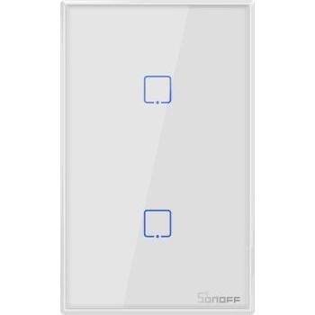 T2us2c - Interruptor De Pared Inteligente Wi-fi De 2 Elementos Ee. Uu. - Blanco