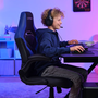Trust GXT 703B RIYE Univerzálna herná stolička Čierna, Modrá