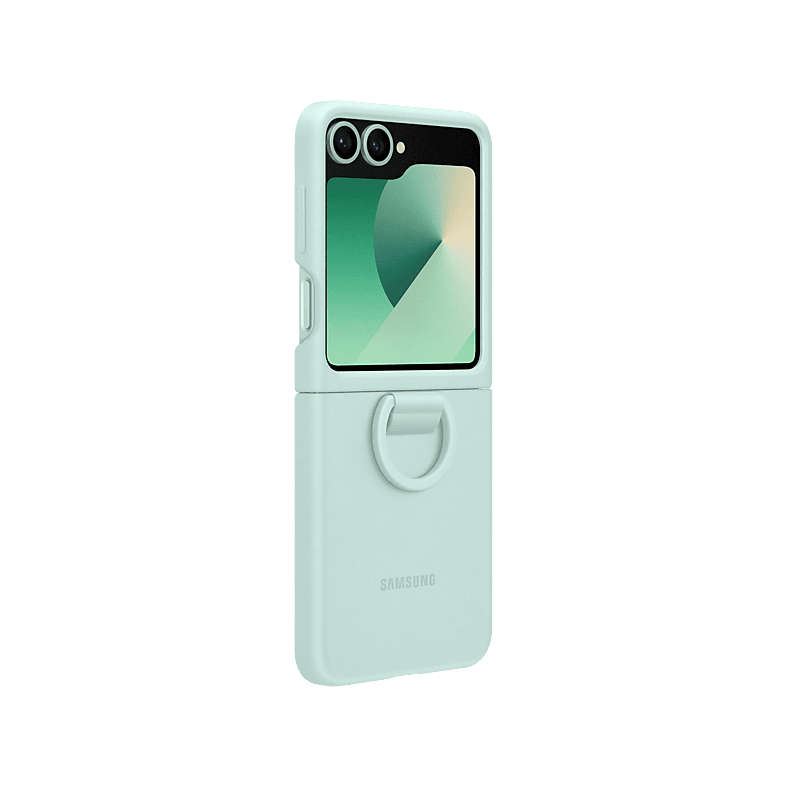 Samsung Galaxy Z Flip6 szilikon tok gyűrűvel mentaszínű (EF-PF741TMEGWW) (EF-PF741TMEGWW)
