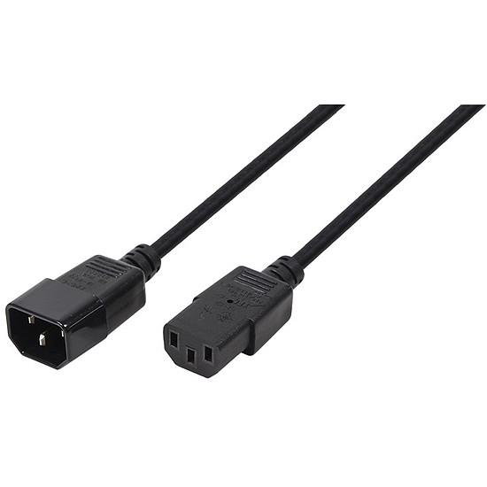 Predlžovací prívodný kábel LogiLink CP091 IEC 60320 VDE čierny 1,8m