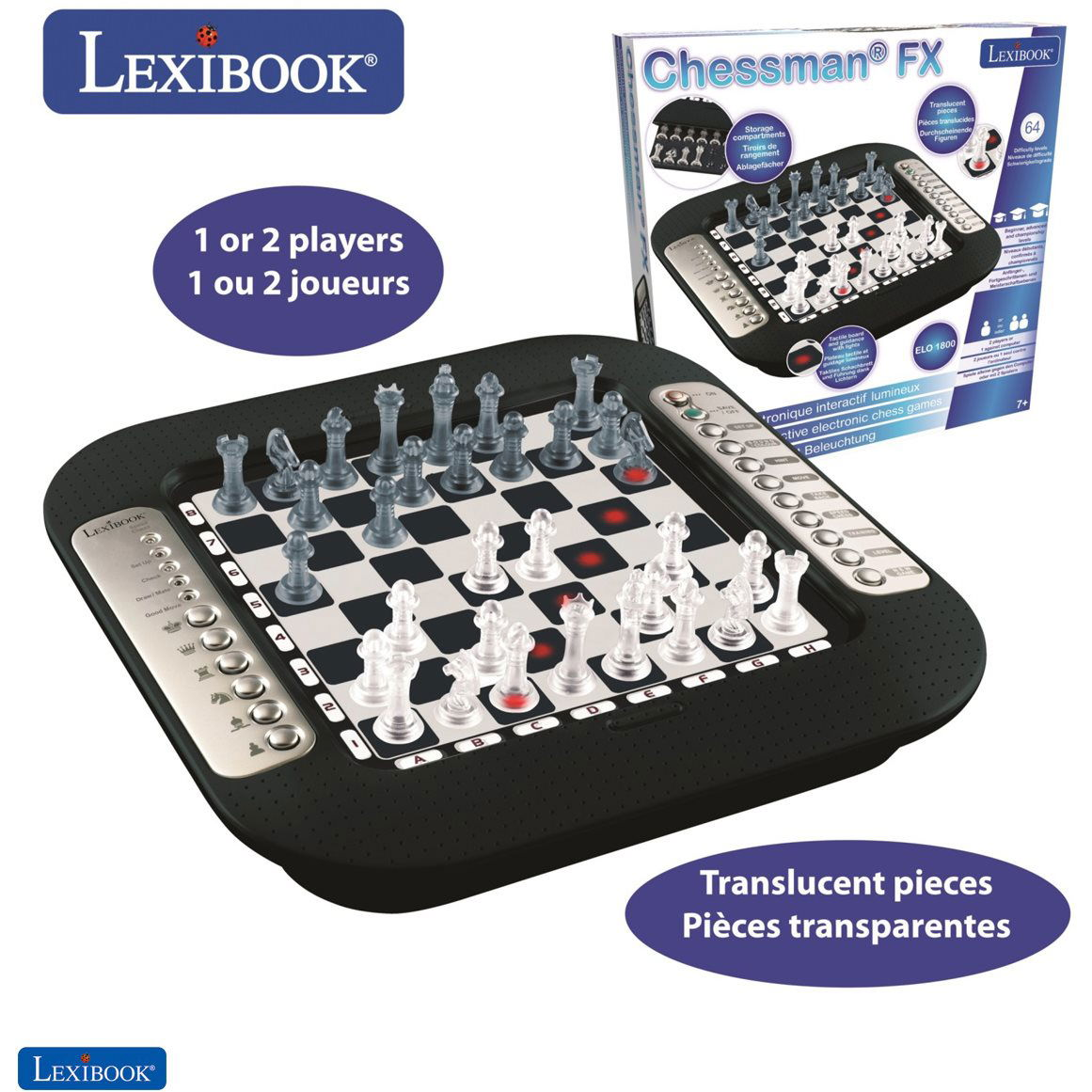 Lexibook ChessMan FX Elektronikus Sakkjáték (3380743022987)