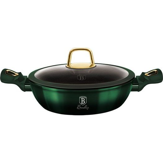 BerlingerHaus BH/6060 Emerald Collection Lábas - Kovácsolt Alumínium, Smaragdzöld (BH-6060)