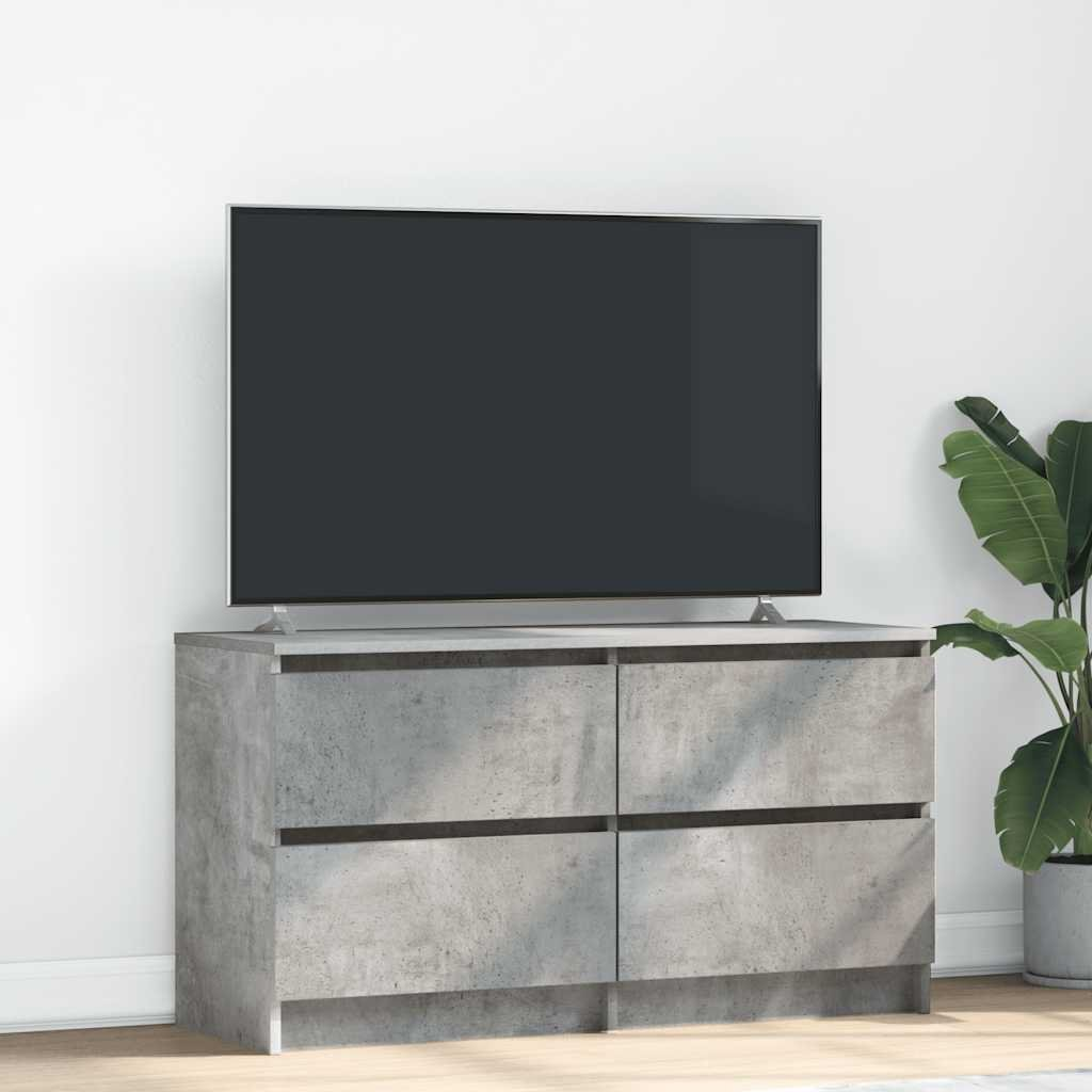 betonszürke szerelt fa TV-szekrény 100x35x54 cm (861799)