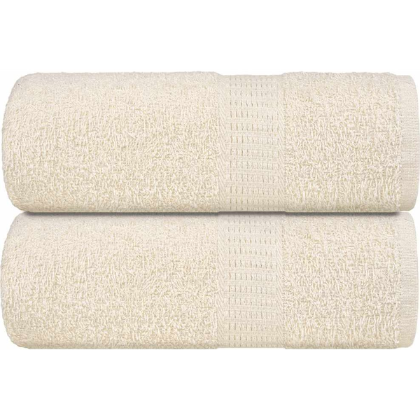 vidaXL 2 db krémszínű vendégtörölköző FROGN 30 x 50 cm 360 g/m²