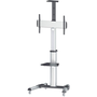 Manhattan 461245 монтаж за монитор и стойка 177,8 см (70") Черен, Сребърен Под