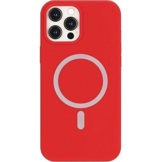 Mercury MagSafe Silicone Apple iPhone 12 Pro Max szilikon tok, piros (8809793493998)