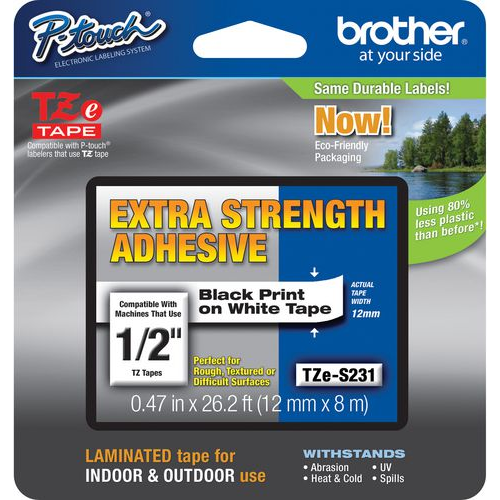 Brother taśma TZ-231 (black on white)