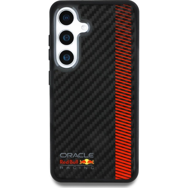 Red Bull Real Carbon Fiber Powerbar MagSafe Case for Samsung Galaxy S25+ Black