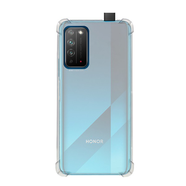 Szilikon telefonvédő (közepesen ütésálló, légpárnás sarok) ÁTLÁTSZÓ [Honor X10 5G] (5996457992126)