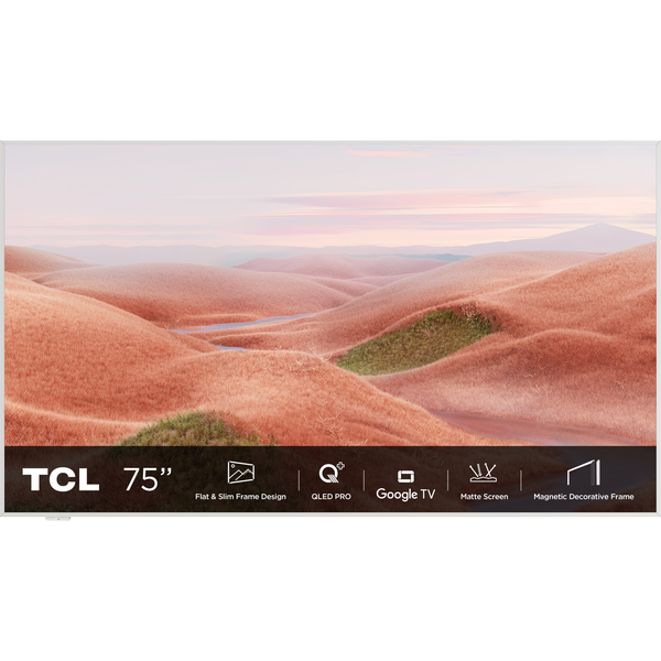 TCL 75A300W televízió 190,5 cm (75") 4K Ultra HD Smart TV Fehér 450 cd/m²