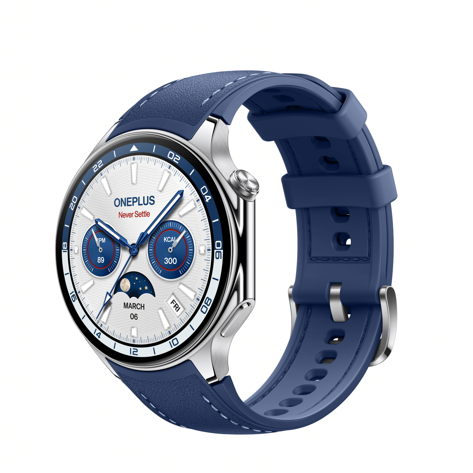 OnePlus Watch 2 Nordic Blue 1,43" AMOLED Okosóra (5491100076)