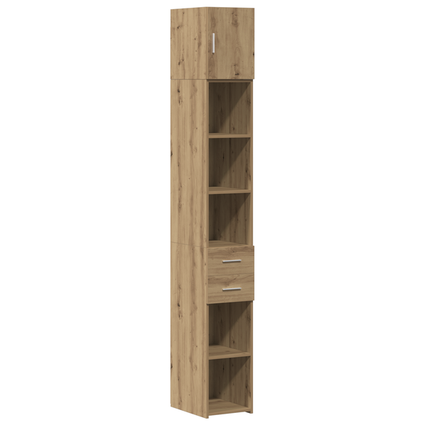 Cabinet de Stocare Subțire Stejar Artisan 30x42.5x225 cm Lemn Prelucrat
