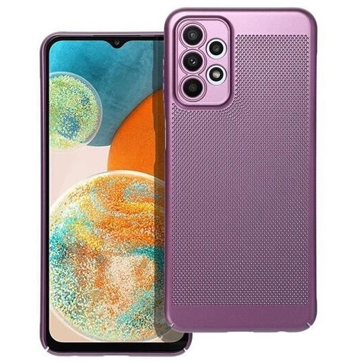 Gigapack Samsung Galaxy A23 5G (SM-A236F) légáteresztő, lyukacsos műanyag tok lila (GP-142567) (GP-142567)