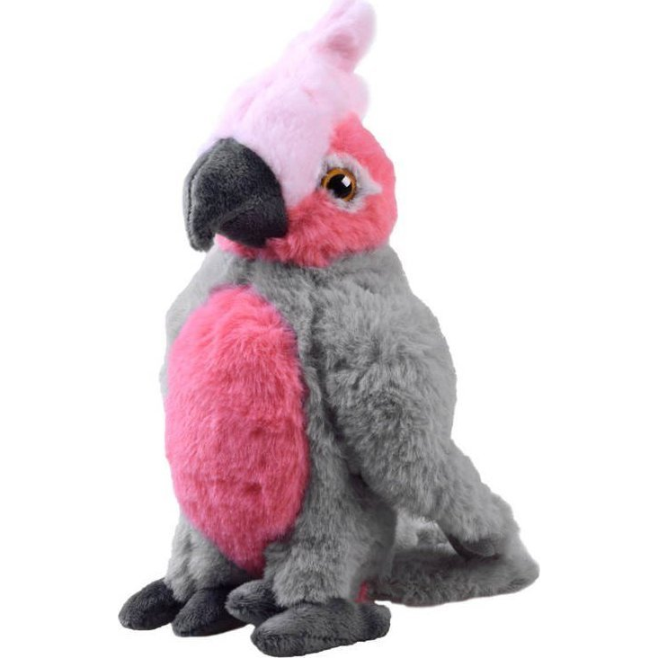 Plüss Papagáj - 22 cm, Rózsaszín (13841 BEPPE)