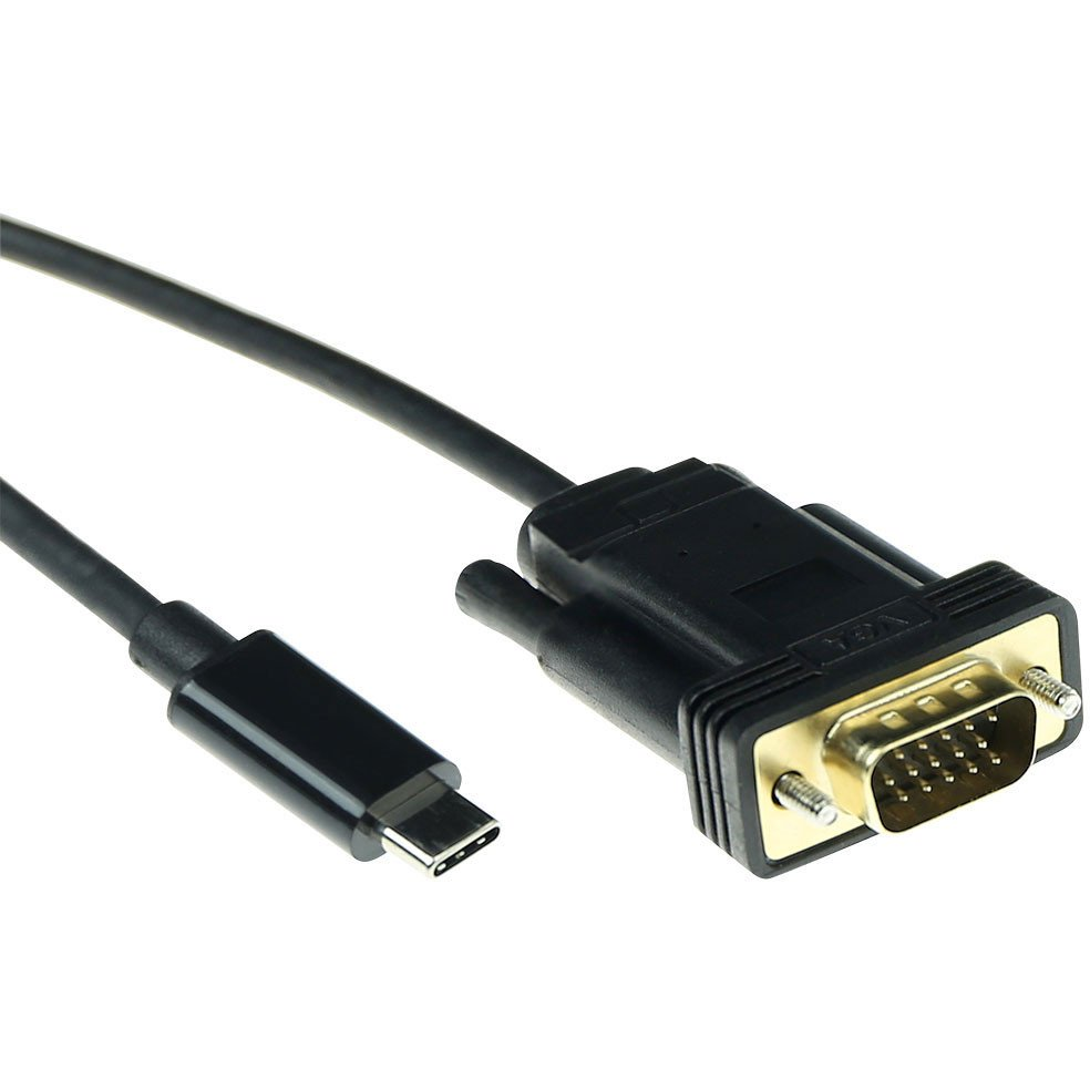 ACT USB Type C to VGA conversion cable 2m Black (SB0032)