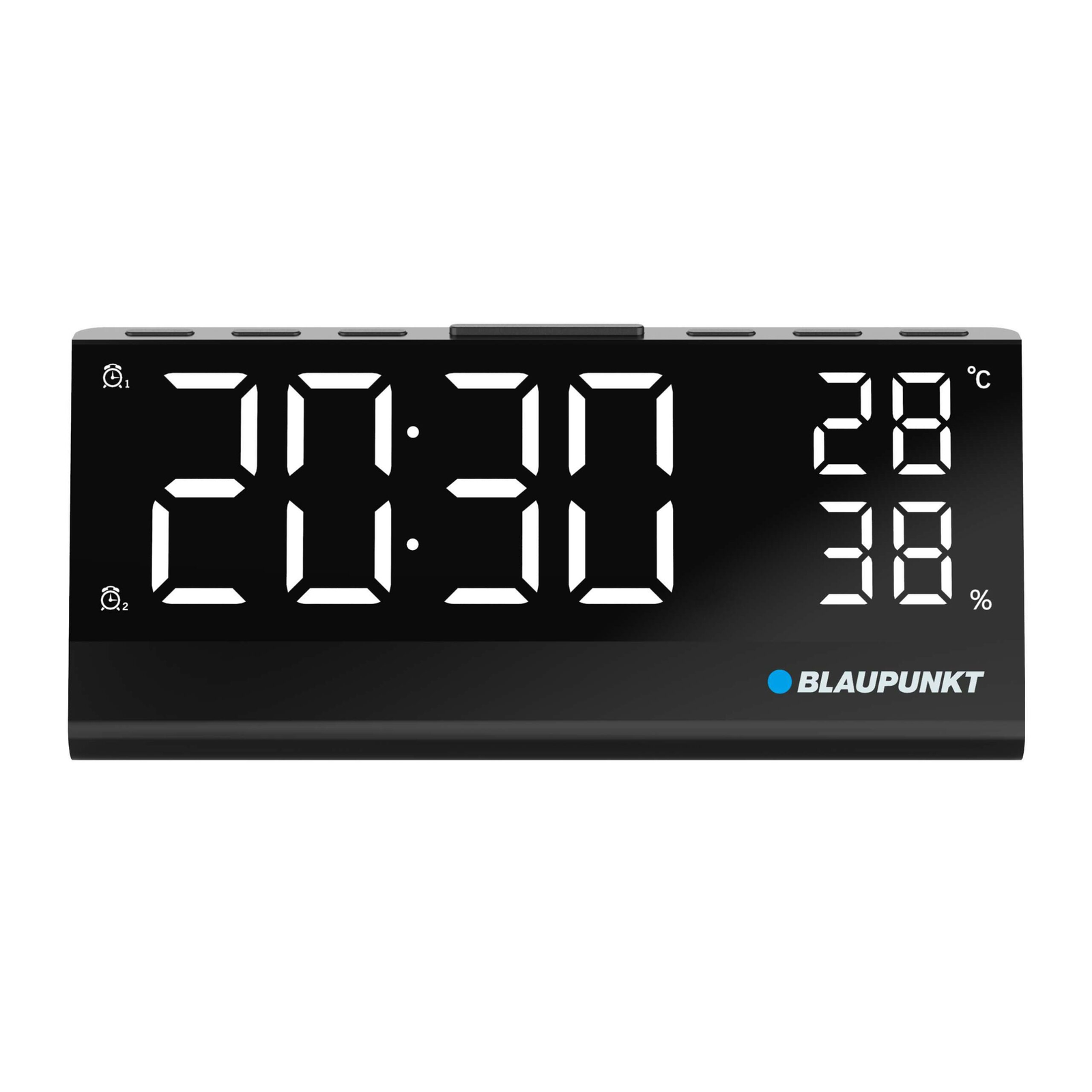 Blaupunkt CR10ALU Rádiós ébresztőóra - Fekete (CR10ALU)