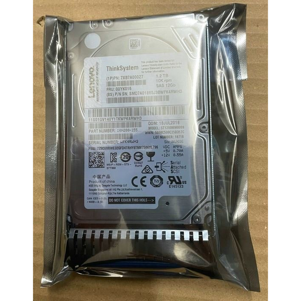 Lenovo 1.2TB 2.5" 10K SAS Hot Swap szerver merevlemez