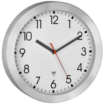 TFA Dostmann (60.3546.02) Rádiójel vezérlésű Falióra 25 cm x 4 cm Alumínium (csiszolt) (60.3546.02)