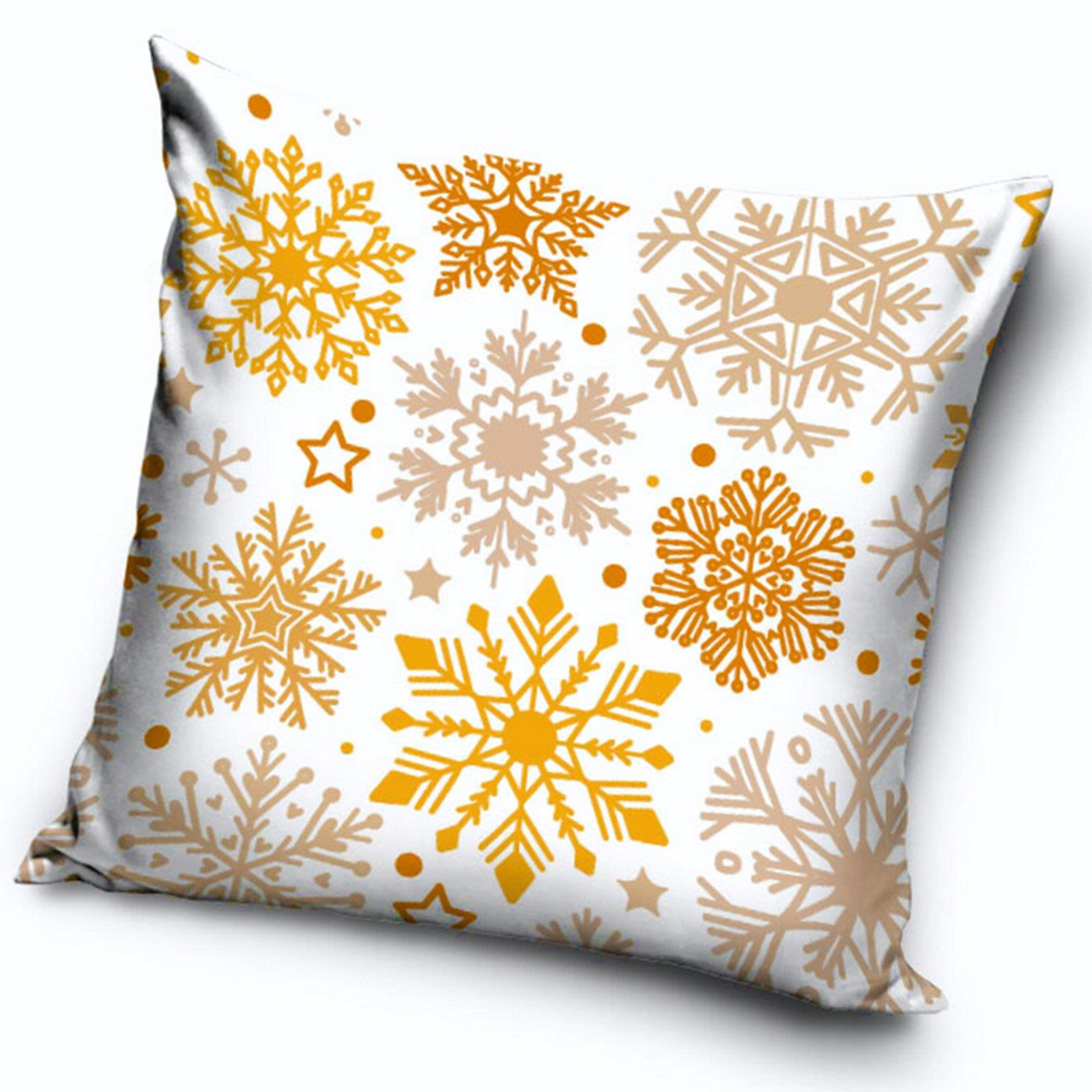TipTrade Christmas cover Frosty snowflakes white 40 × 40 cm (VANOCNIPOVLAKL11A)