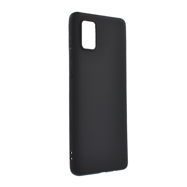 Szilikon telefonvédő (matt) FEKETE [Samsung Galaxy A71 (SM-A715F)] (5996457926190)
