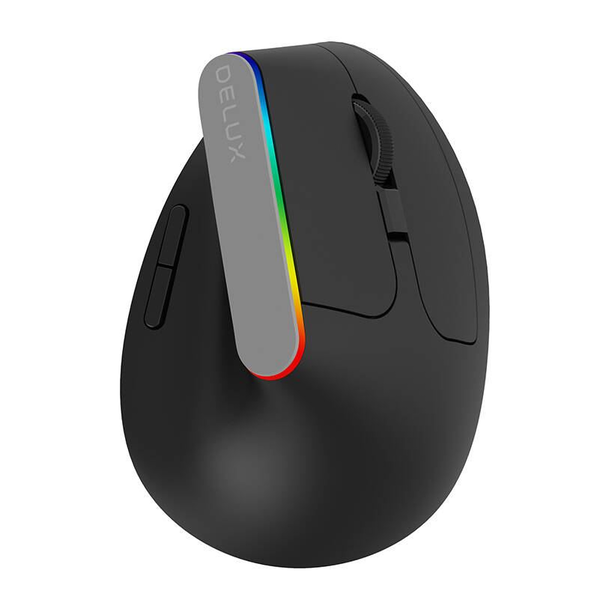 Bezdrôtová vertikálna myš Delux M618c 2.4g 1600dpi Rgb Ergonomická