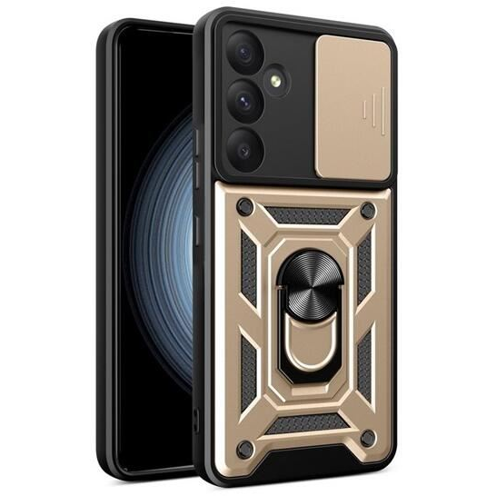 Gigapack Defender Samsung Galaxy A35 5G (SM-A356) kameravédős tok aranyszínű-fekete (GP-154318) (GP-154318)