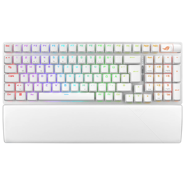 ASUS ROG Strix Scope II 96 Wireless teclado Juego USB + RF Wireless + Bluetooth QWERTZ Alemán Blanco
