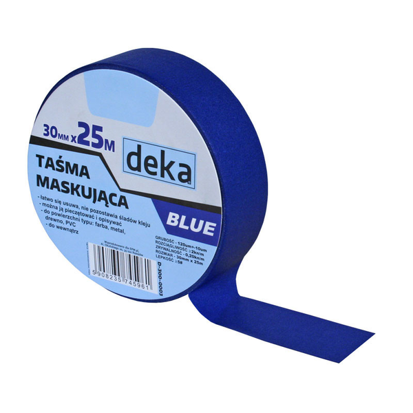  Deka Taśma malarska BLUE 30mmx25m - D-300-0003
