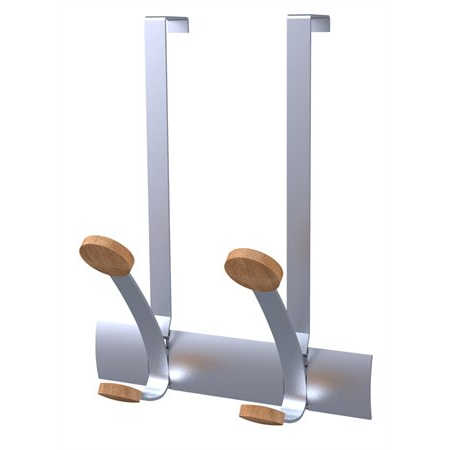 Alba PMV2P Ajtóra Helyezhető Ruhafogas - Ezüst (PMV2P)