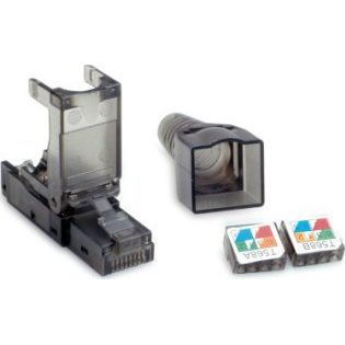 Value VALUE terepi kivezetésű RJ-45 csatlakozó Cat.6 (E osztály), UTP 26.99.0370 Átlátszó 1 db (26.99.0370)