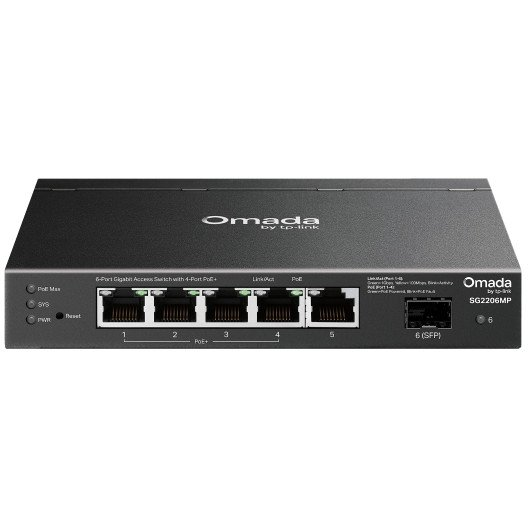TP-Link SG2206MP netværksswitch L2 Gigabit Ethernet (10/100/1000) Strøm over Ethernet (PoE)