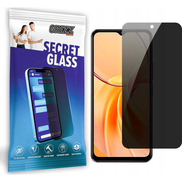  GrizzGlass Szkło prywatyzujące GrizzGlass SecretGlass do Vivo Y28S
