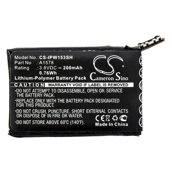 Cameron Sino CS-IPW153SH Apple Watch Series 1 38mm Okosóra akkumulátor 200 mAh