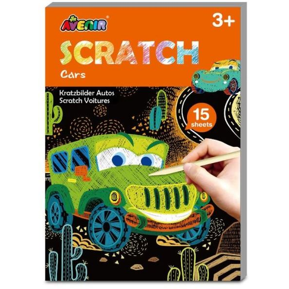 Avenir: Mini karckép készítő könyv - Autók (AvenirCH221659) (AvenirCH221659)