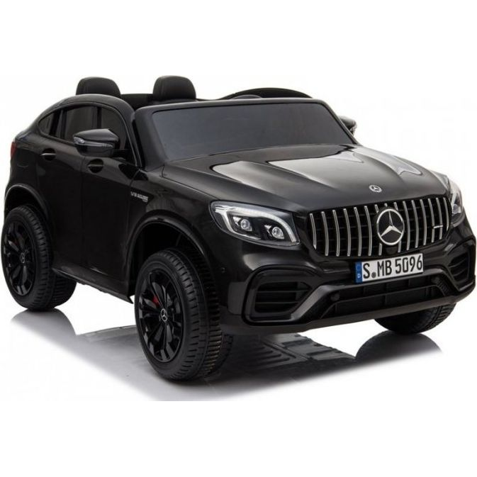 Mercedes-AMG GLC 4131 LCD 12 V 2 Személyes 12 V Elektromos Kisautó - 4 db 45 W Motorral, Szülői Távirányítóval, Lakk Fekete (4131)
