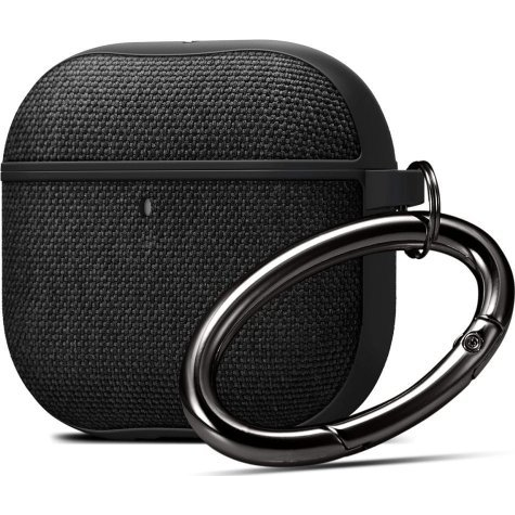 Pouzdro s klopou Spigen pro Apple AirPods 4 MATERIÁLOVÉ PEVNÉ černé