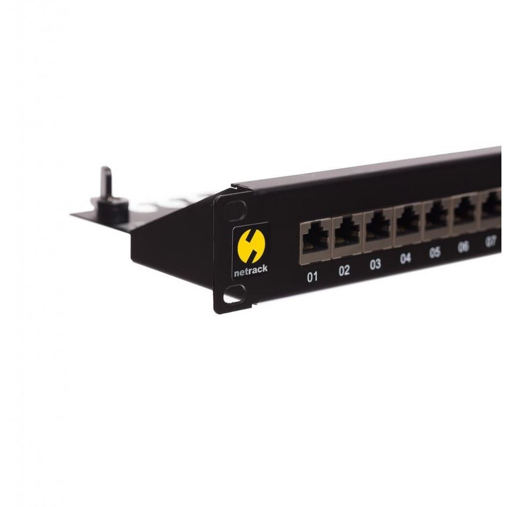 Netrack patch panel 24 port 1U 19