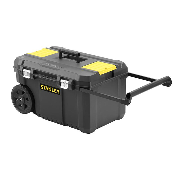 Кутия Stanley Essential STST1-80150, за съхранение на инструменти, размери 40 x 34,5 x 64,5 см, 2 колела, телескопична дръжка