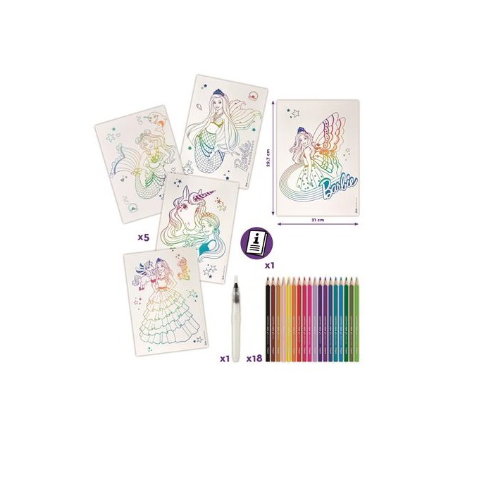 Maped Creatív Aqua Art Barbie Akvarell festőkészlet (907063)