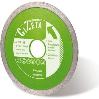 Montolit CZ100 Cermont Gyémánt Tárcsa Kerámiához O 115 mm