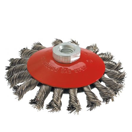 Drótkerékkefe, Offset 115 mm x M14, Inox (57H591)